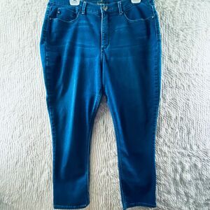 Lee Women’s Platinum Label Easy Fit Skinny Stretch Jeans 36x27 Dark Wash Comfort